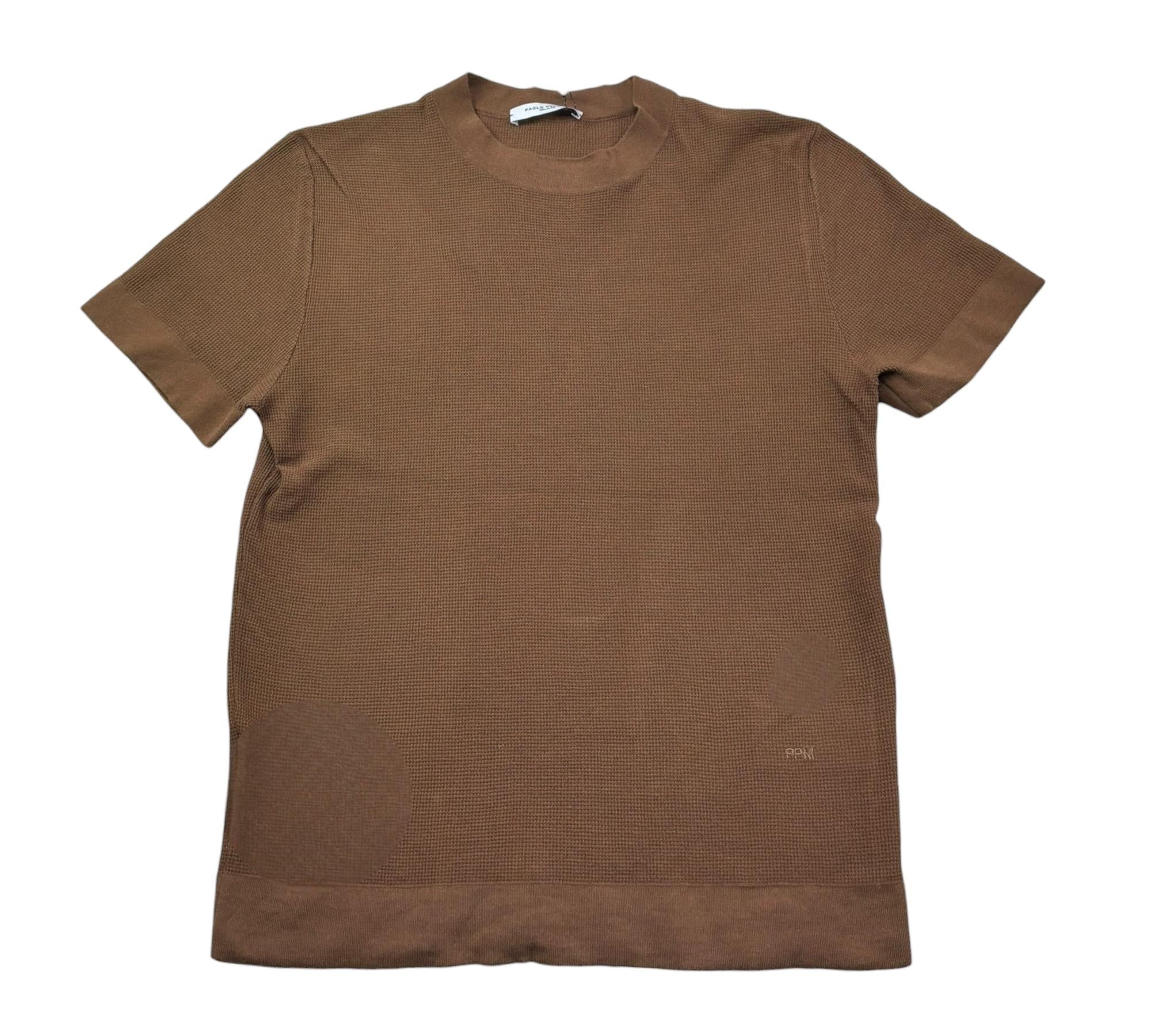 Paolo Pecora T-Shirt Girocollo Tinta Unita per Bambino PP4179 MARRONE PAOLO PECORA 