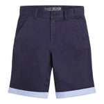 Guess Bermuda Tinta Unita con Girovita Regolabile per Bambino N2RD02WEHD0 BLU GUESS 