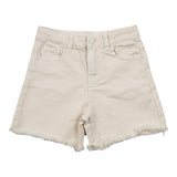 Vicolo Short Einfarbig Mit Verstellbarer Taille Creme Für Mädchen