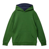 Boss Green – Bedruckter, einfarbiger Kapuzenpullover für Jungen