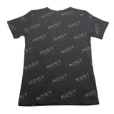 Most Los Angeles T-Shirt Rundhalsausschnitt Einfarbig Logo Schwarz Für Kinder