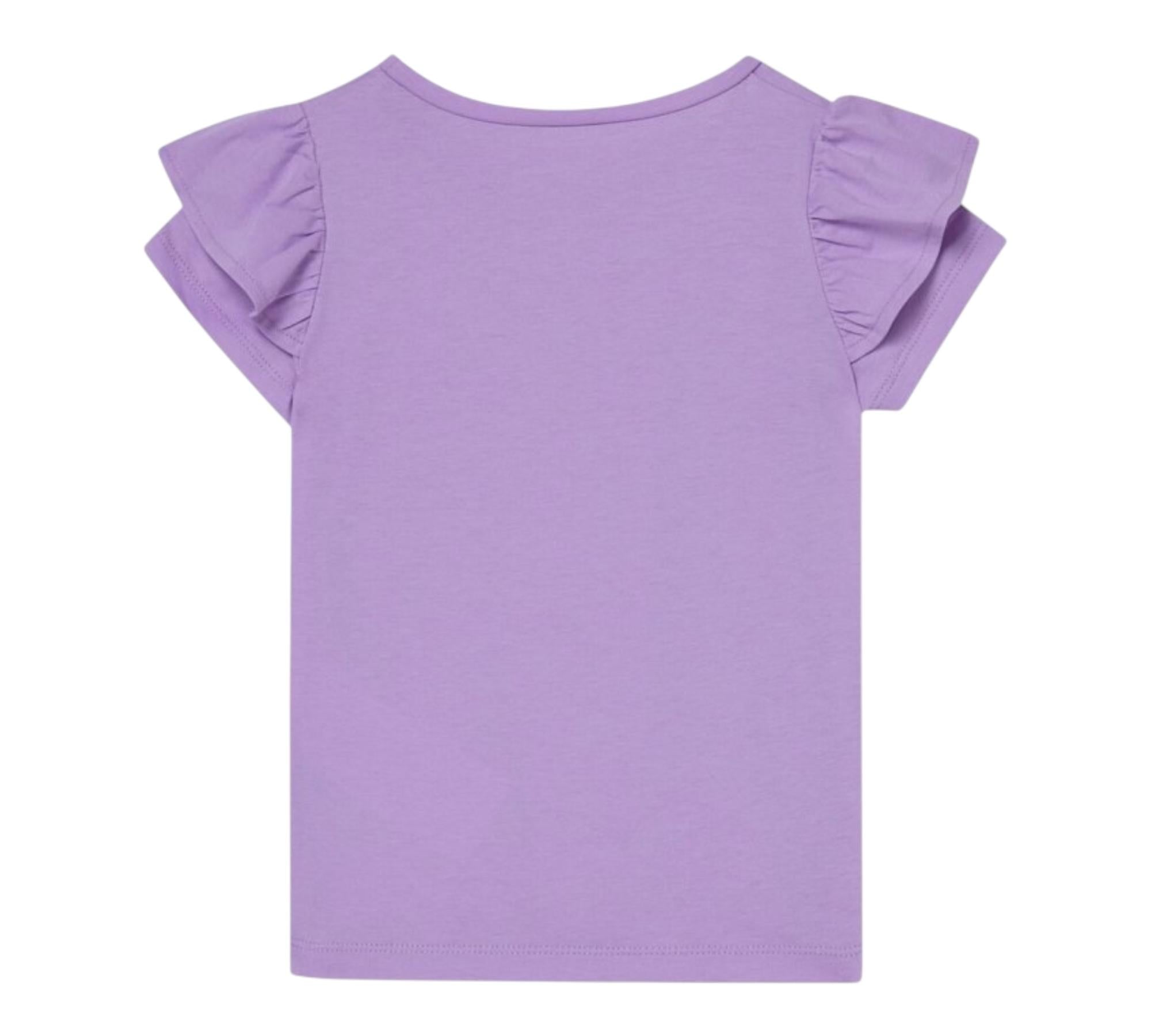 Liu Jo T-Shirt Tinta Unita con Brillantini per Bambina KA5092X GLICINE LIU JO 