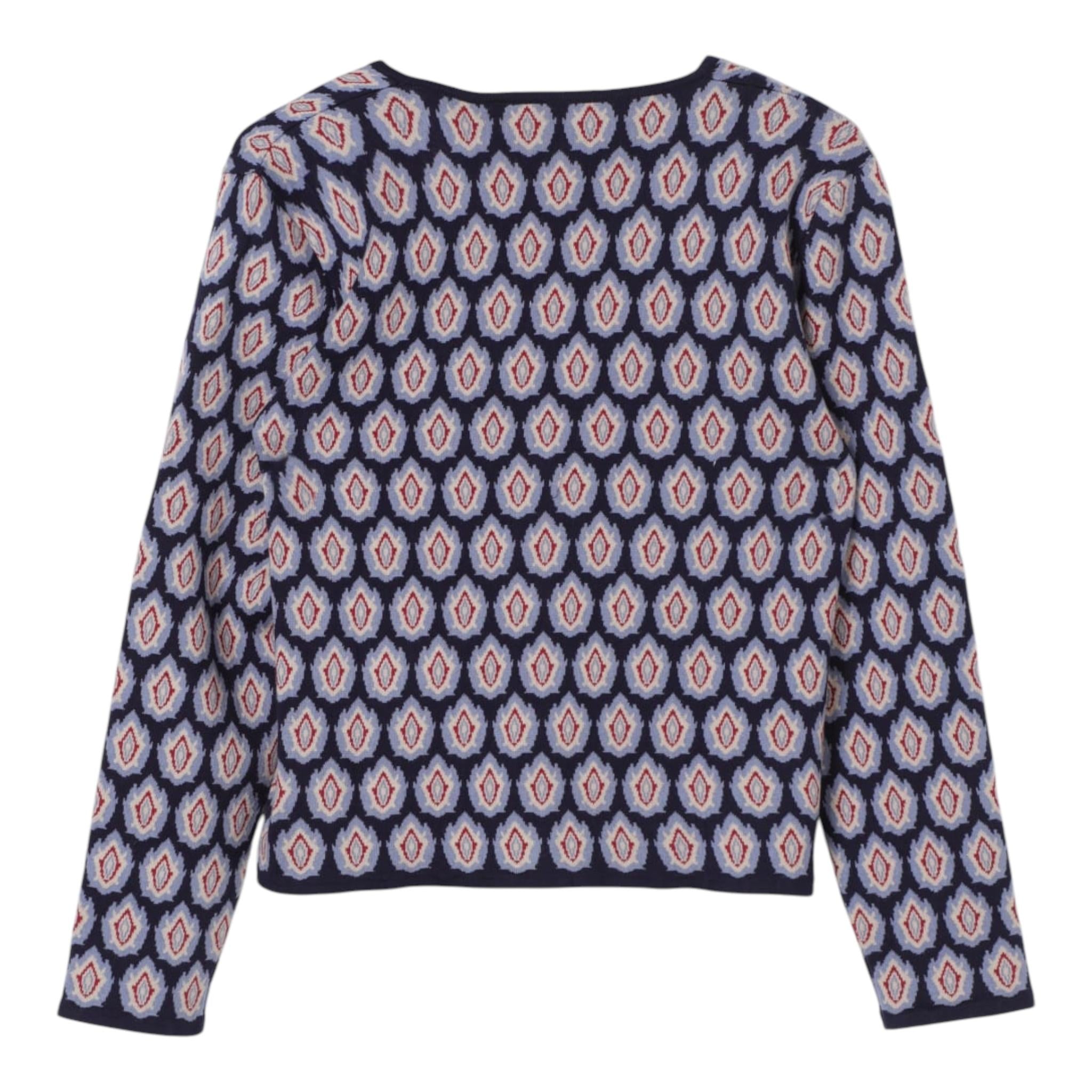 ETRO cardigan tinta unita con fantasia Blu per Bambina GV2A64 BLU ETRO 