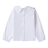 SARABANDA camicia tinta unita con fiocco Bianco per Neonata A222N BIANCO SARABANDA 