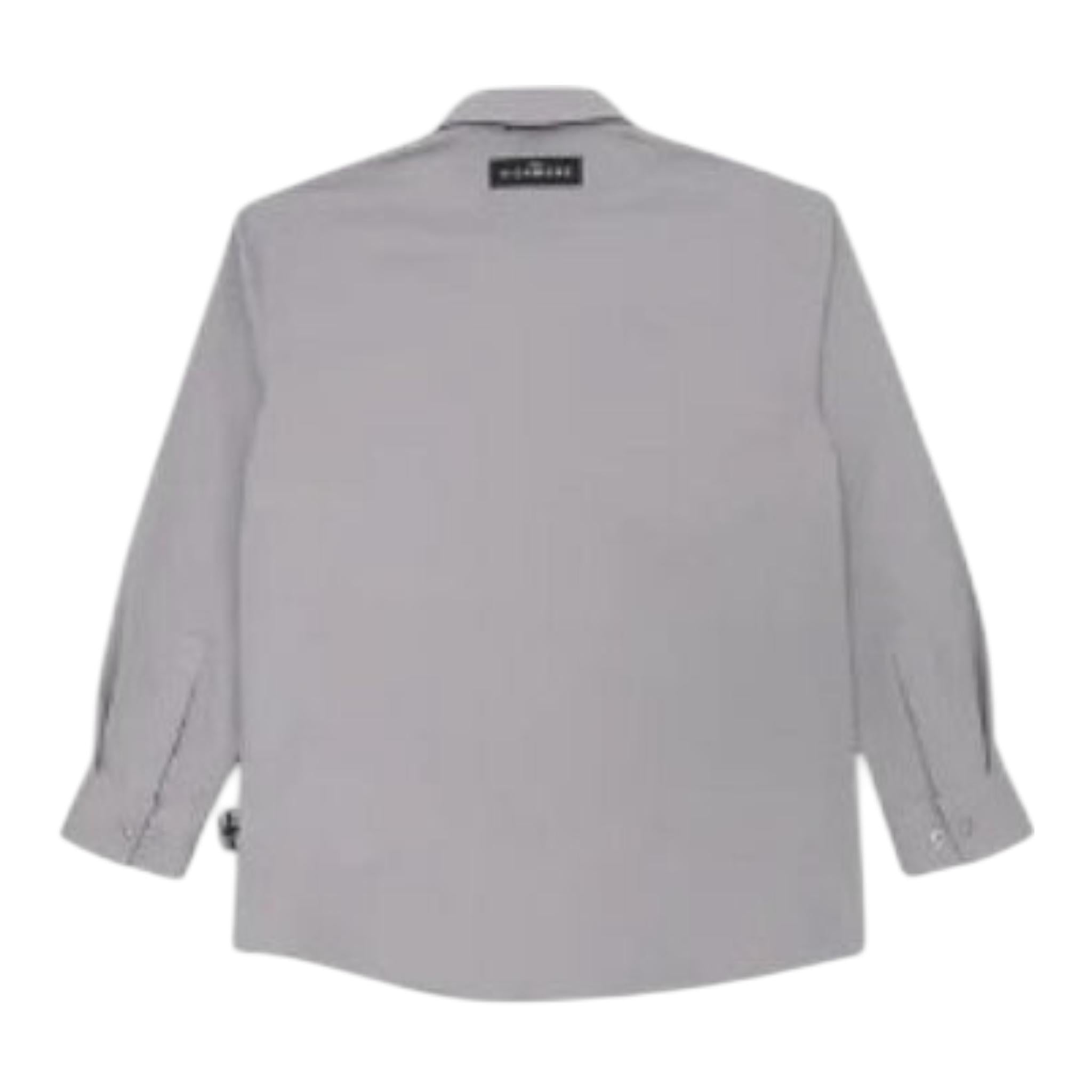 John Richmond Camicia Tinta Unita con Tasche per Bambino RBP25143CAX GRIGIO JOHN RICHMOND 