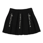 ELISABETTA FRANCHI gonna tinta unita con stampa logo Nero per Bambina EFGO172 NERO ELISABETTA FRANCHI 