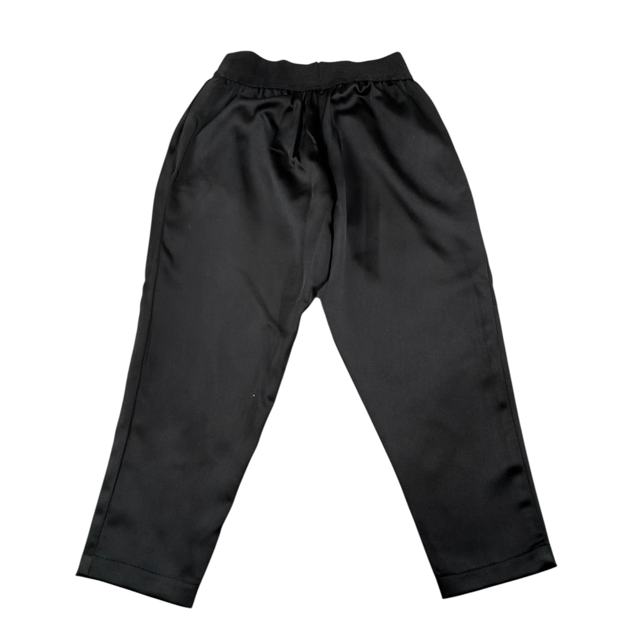 John Richmond Pantalone Tinta Unita con Elastico In Vita per Bambina RGP25207PA NERO JOHN RICHMOND 