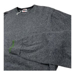 SUN68 maglia girocollo tinta unita con logo Grigio per Bambino MAG1220 GRIGIO SUN68 