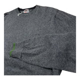 SUN68 maglia girocollo tinta unita con logo Grigio per Bambino MAG1220 GRIGIO SUN68 