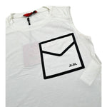 Jijil Canotta tinta unita con Stampa Bianco per Bambina JJE23TS088 BIANCO JIJIL 