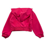Hinnominate Einfarbiger Kapuzenpullover mit Reißverschluss in Fuchsie für Mädchen