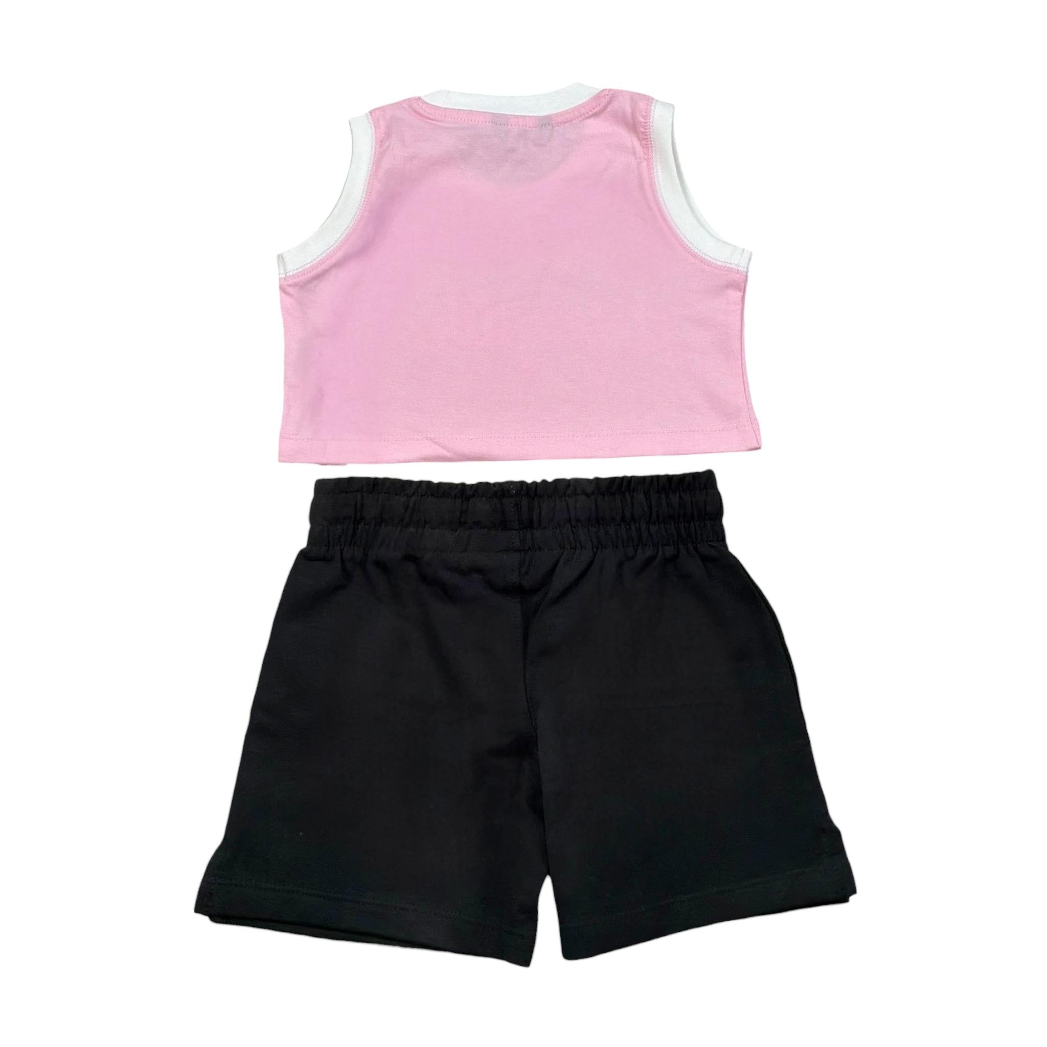 Refrigiwear Completo 2 Pezzi Top-Short per Neonata RG1471W25XN NERO/ROSA REFRIGIWEAR 