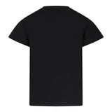Balmain T-Shirt Tinta Unita con Logo per Bambina BV8B91 NERO BALMAIN 
