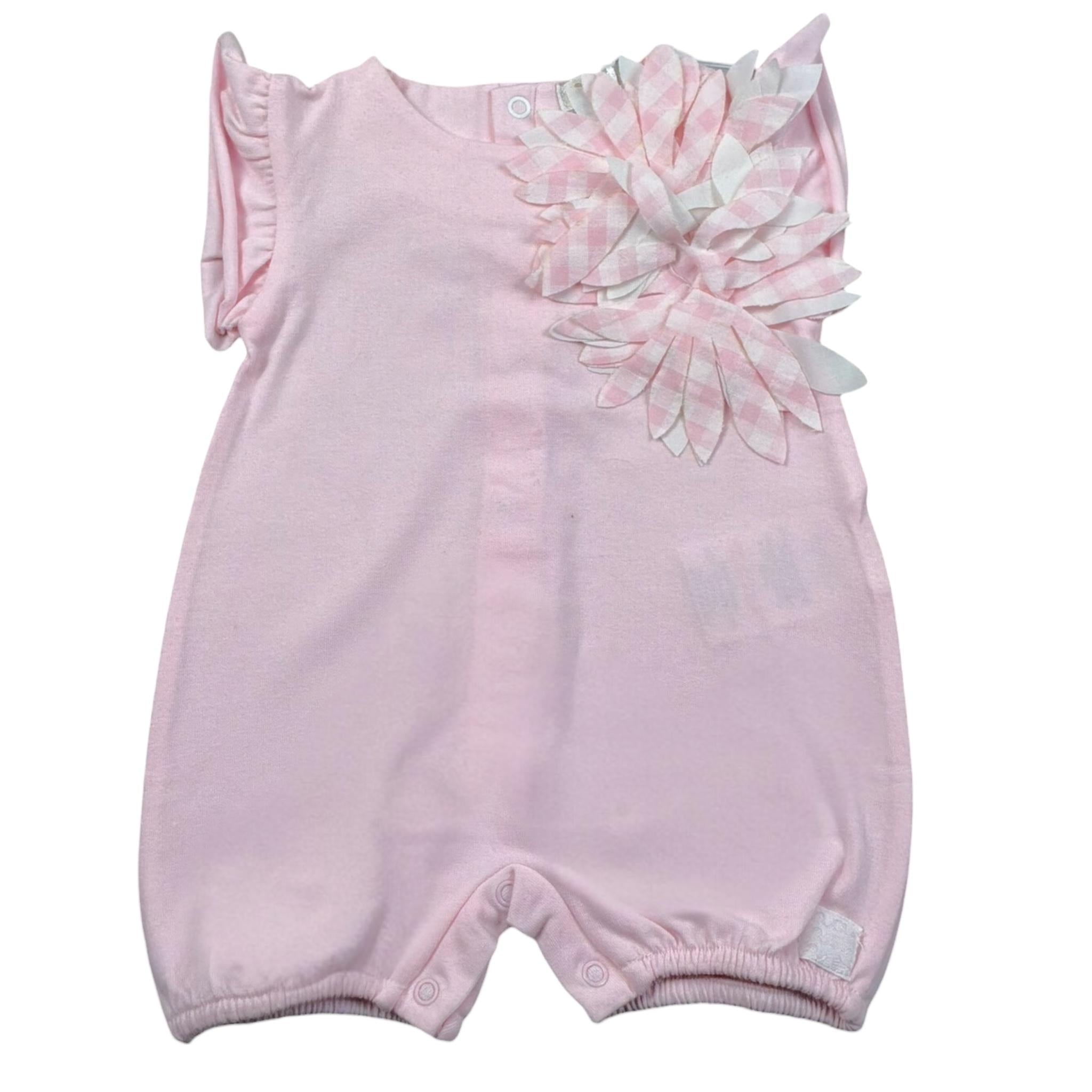 Nanan Pagliaccetto Tinta Unita con Applicazioni per Neonata E22450301R ROSA NANAN 