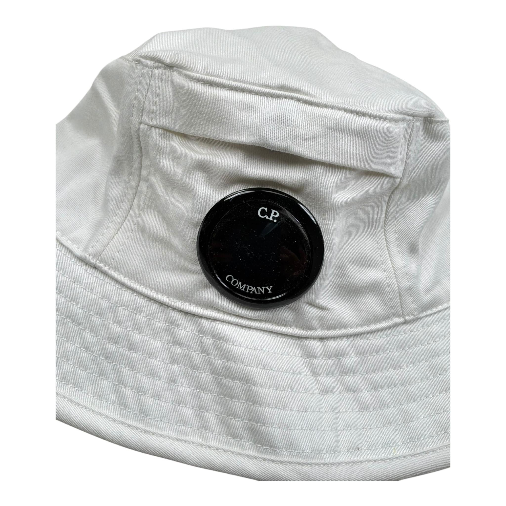 C.P. Company Cappello Pescatore Tinta Unita per Bambino CMX006 BIANCO C.P. COMPANY 