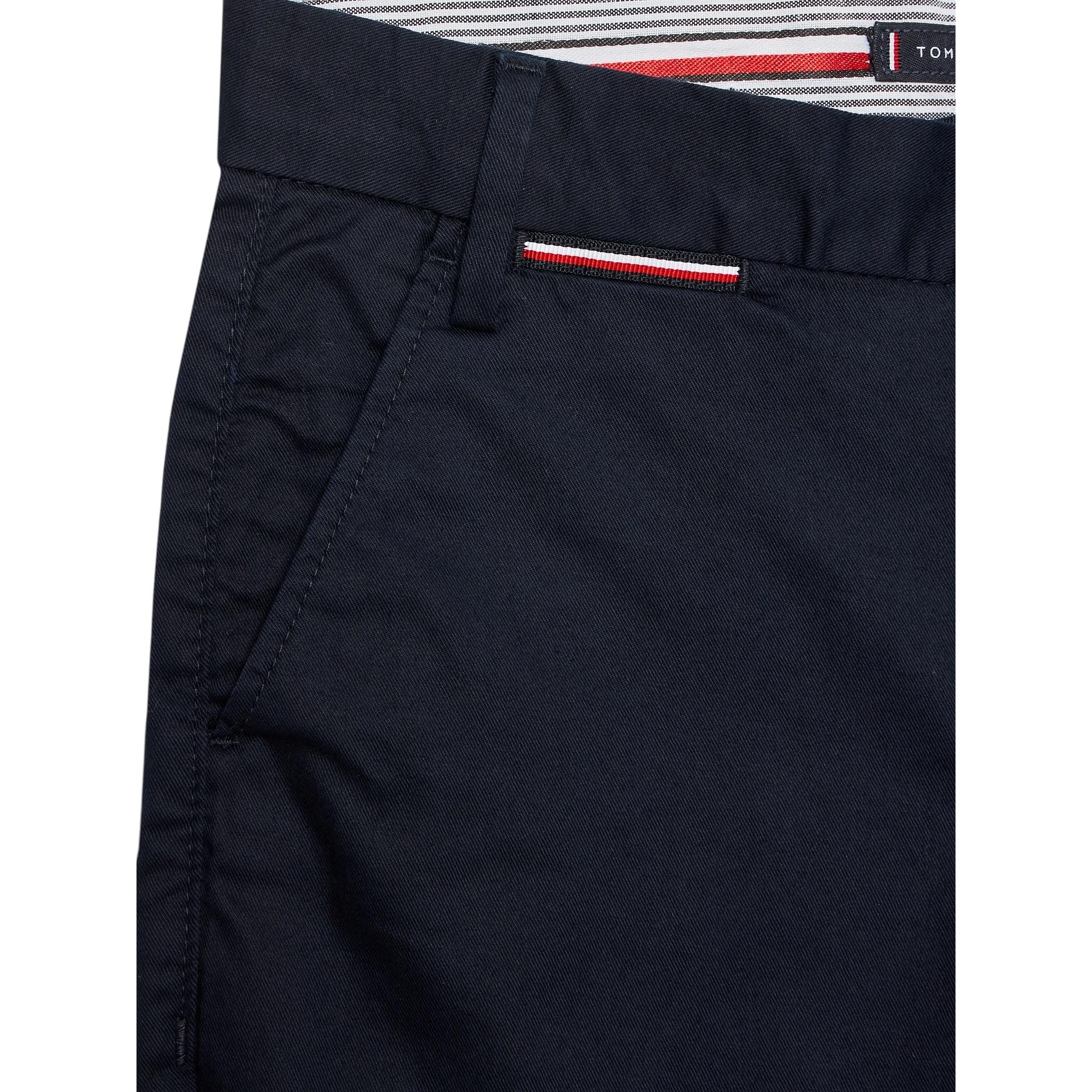 Tommy Hilfiger Pantalone tinta unita con Girovita Regolabile Blu per Bambino KB0KB08609T BLU TOMMY HILFIGER 