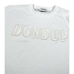 Dondup T-Shirt Girocollo Tinta Unita con Stampa per Bambina DMTS037XXX BIANCO DONDUP 