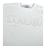 Dondup T-Shirt Girocollo Tinta Unita con Stampa per Bambina DMTS037XXX BIANCO DONDUP 