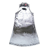 Diesel Abito Tinta Unita Mezzo Collo Giromanica per Bambina J02175 ARGENTO DIESEL 