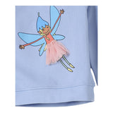 Stella Mccartney Felpa Girocollo Tinta Unita con Stampa per Neonata TW4A10 AZZURRO STELLA McCARTNEY 