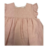Yoedu Baby Mädchen Einfarbiges Kleid-Rosa Höschen Set
