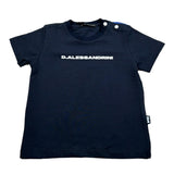 Daniele Alessandrini T-Shirt Girocollo Tinta Unita con Stampa per Neonato 1296M00036 BLU DANIELE ALESSANDRINI 