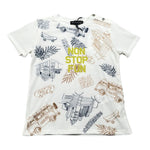 Please T-Shirt Girocollo Tinta Unita con Stampa per Bambino MBA3030B71J BIANCO PLEASE 