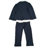 Gastone Completo 4 Pezzi Giacca-Camicia-Pantalone-Papillon-Papillon per Neonato G1467A BLU GASTONE 