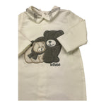 LE BEBE' tutina manica lunga tinta unita cn orsi Panna per Neonato LBB5084 PANNA LE BEBE' 