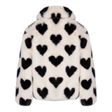 SAINT BARTH pelliccia bicolore con fantasia Bianco/nero per Bambina AVELINEJ BIANCO/NERO SAINT BARTH 