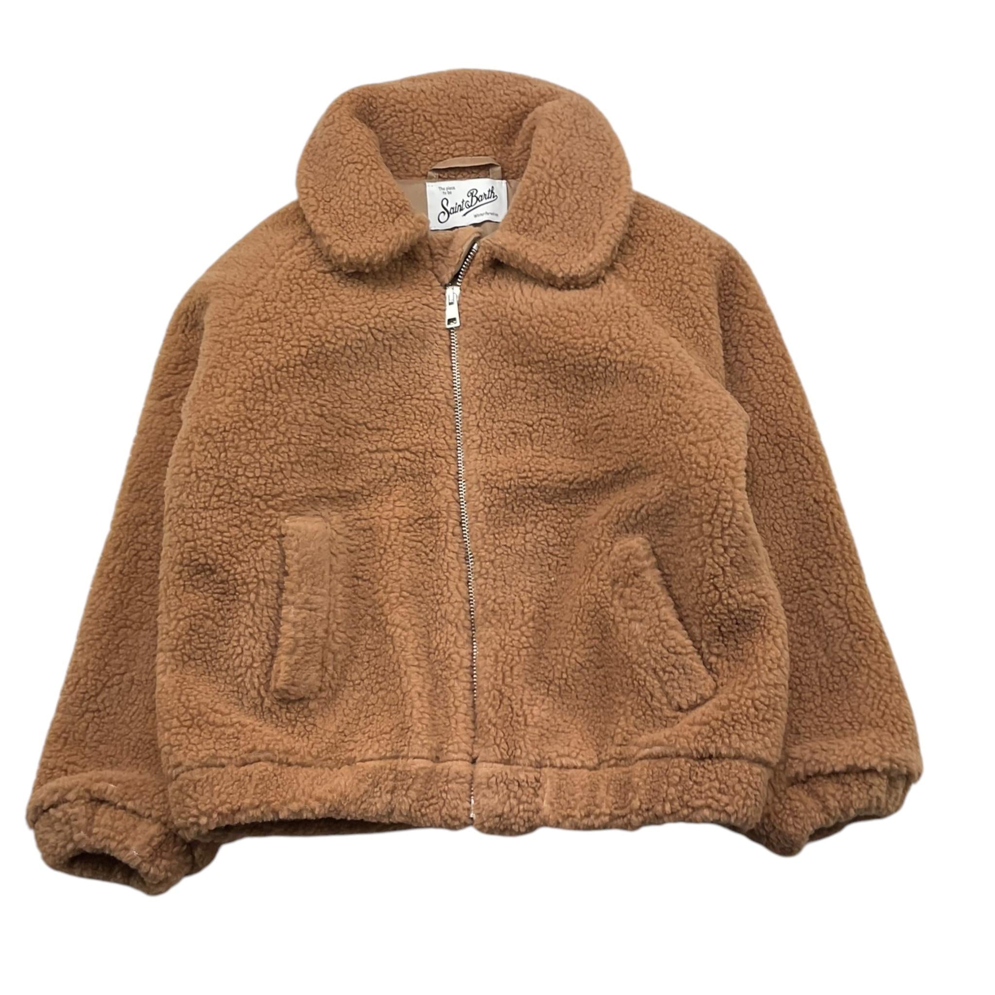 SAINT BARTH giubbino tinta unita modello teddy con zip Cammello per Bambina ABE0033 CAMMELLO SAINT BARTH 