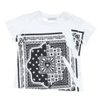 DOLCE & GABBANA t-shirt girocollo stampa fantasia Bianco per Neonato L1TDM BIANCO DOLCE & GABBANA 