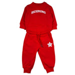 John Richmond Completo 2 Pezzi Felpa-Pantalone Tinta Unita per Neonato RIP26136CF ROSSO JOHN RICHMOND 