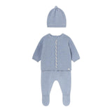 MAYORAL completo 3pz maglia-ghettina-cappello tinta unita Azzurro per Neonato 2511 AZZURRO MAYORAL 