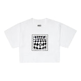 Maison Margiela Einfarbiges T-Shirt mit Rundhalsausschnitt und Print in Weiß für Mädchen