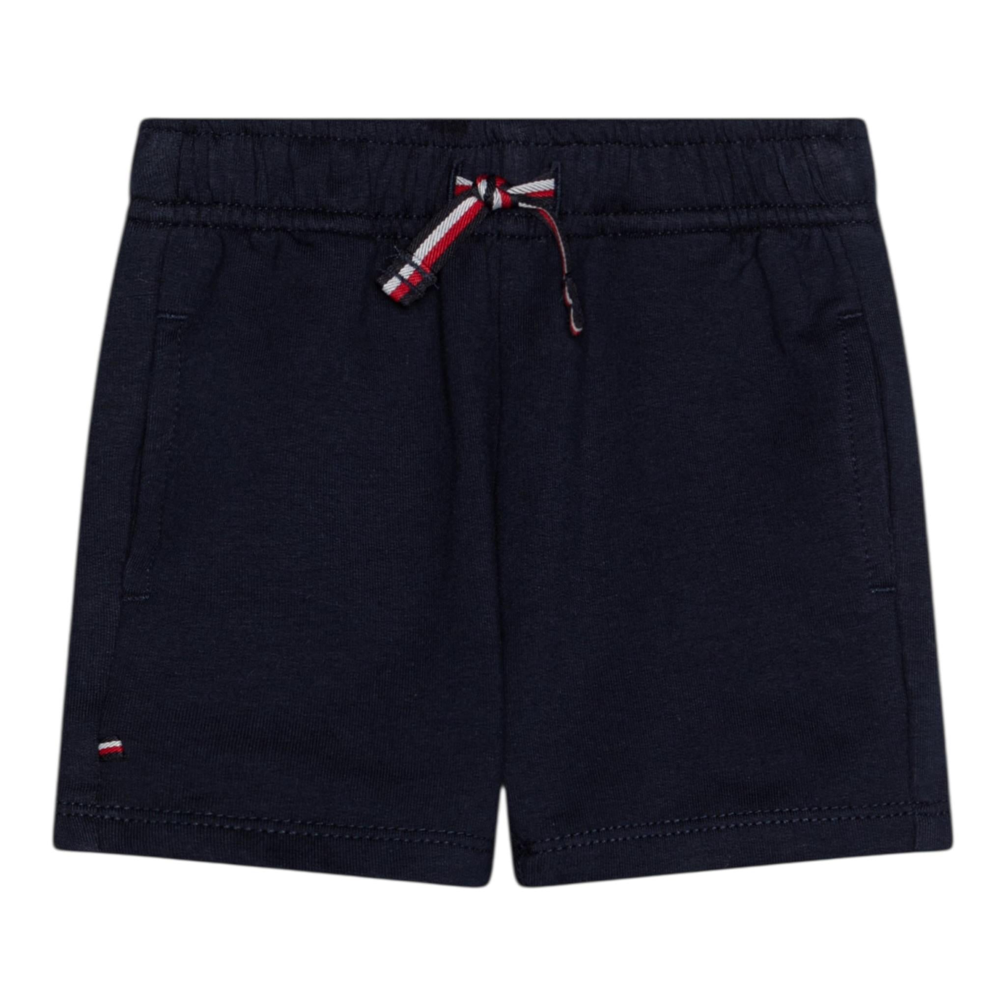 Tommy Hilfiger Bermuda Felpa Tinta Unita per Neonato KN0KN02026 BLU TOMMY HILFIGER 