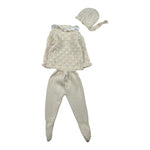 Juliana Completo 3 Pezzi Maglia-Ghettina-Cappello Beige per Neonata 25039 BEIGE JULIANA 