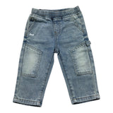 Daniele Alessandrini Jeans Tinta Unita con Elastico In Vita per Neonato 1295PD00171 AZZURRO DANIELE ALESSANDRINI 