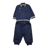 SARABANDA completo 2pz felpa con zip- pantalone Blu per Bambino A002J BLU SARABANDA 