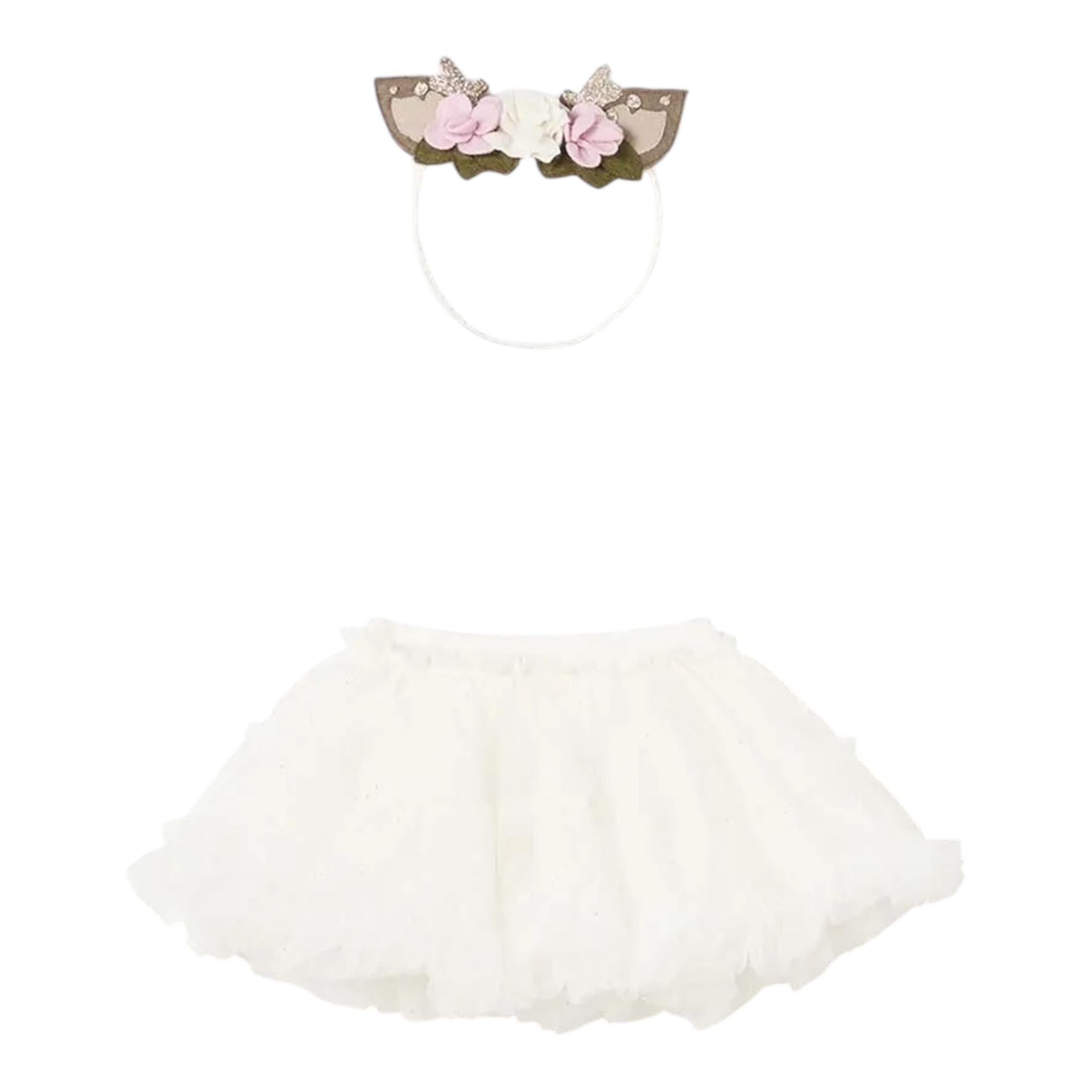 MAYORAL set gonna-frontino con tulle Panna per Neonata 2803 PANNA MAYORAL 