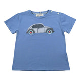 Malvi & Co T-Shirt Tinta Unita con Stampa per Neonato S25B206CAJJ AZZURRO MALVI & CO 