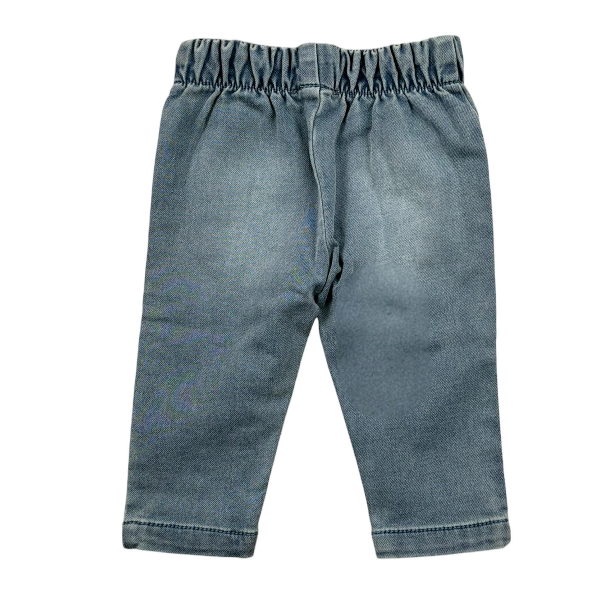 Liu Jo Jeans Tinta Unita con Fiocchi per Neonata HF4018 AZZURRO LIU JO 