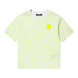 Balmain T-Shirt Rundhalsausschnitt Einfarbig Logo Muster Weiß Für Jungen