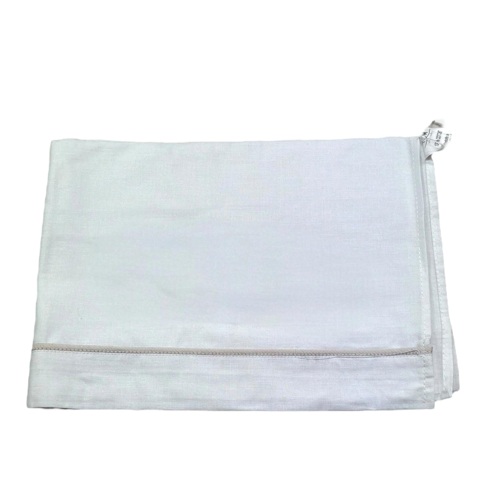 Isabel & Martinez Lenzuola Tinta Unita con Ricami per Neonato IM25N504 BIANCO ISABEL & MARTINEZ 