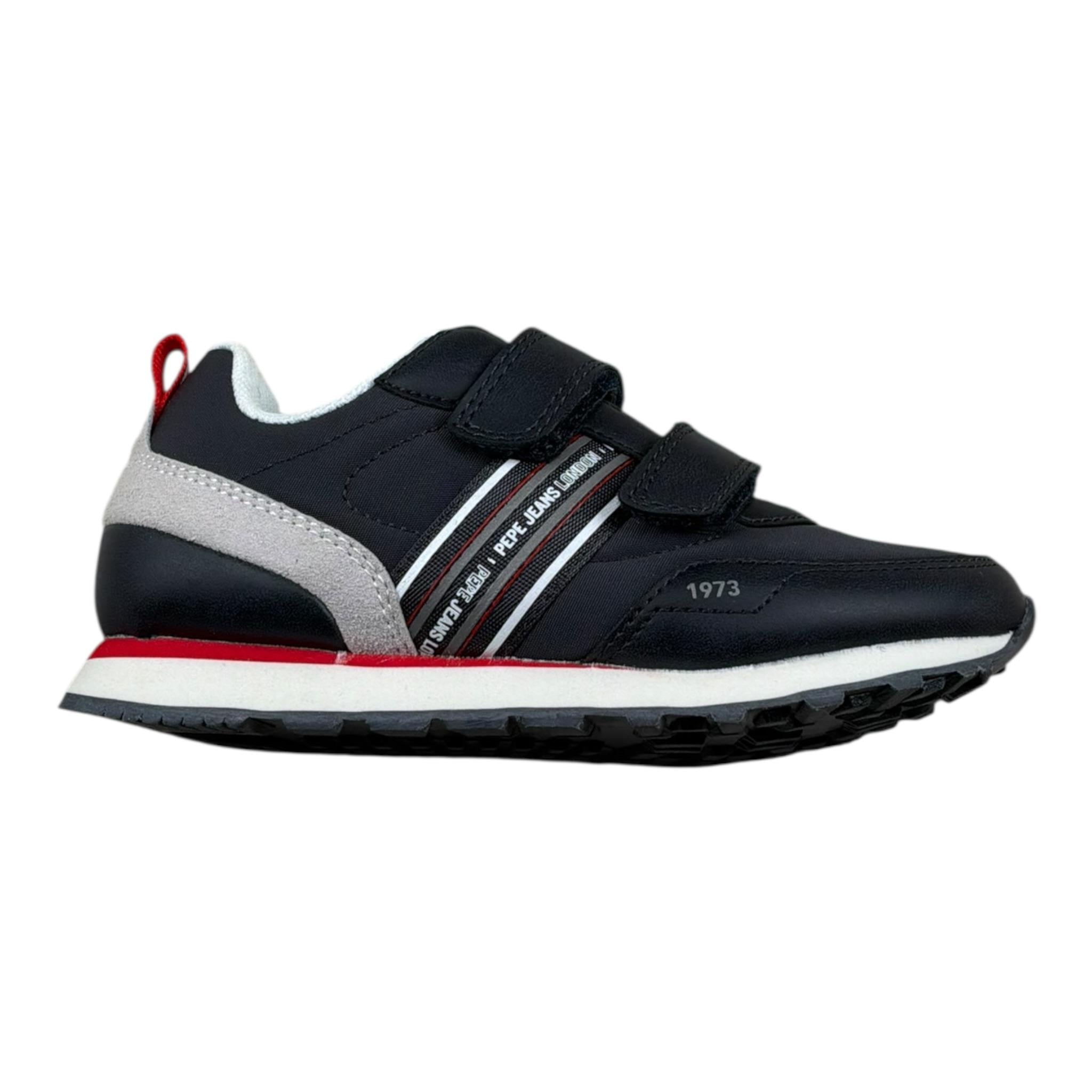 Pepe Jeans Sneakers Tinta Unita con Lacci per Bambino PBS40011N BLU PEPE JEANS 