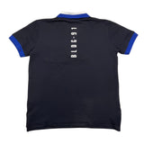 Yours Poloshirt Halbarm Einfarbig mit Kontrastbesatz Schwarz für Jungen