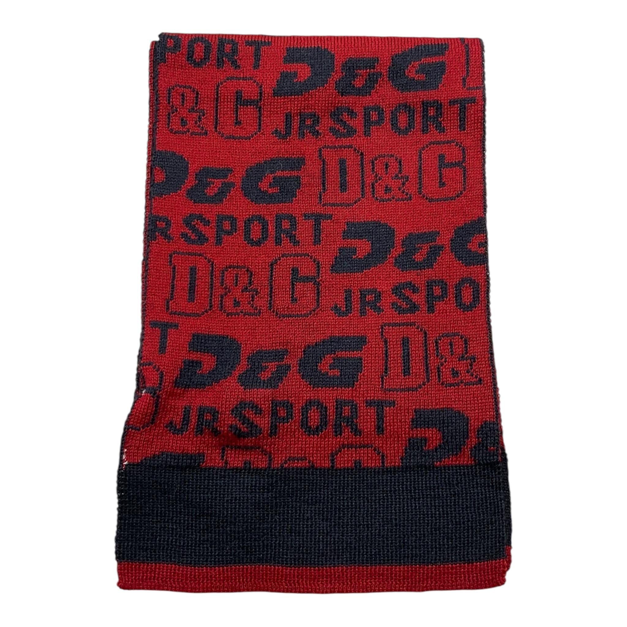 DOLCE & GABBANA sciarpa tinta unita con logo Rosso per Neonato RN104 ROSSO DOLCE & GABBANA 