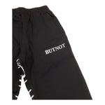 BUTNOT pantalone tuta tinta unita con stampe in contrasto Nero per Bambino B9498558 NERO BUTNOT 