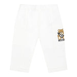 Moschino Pantalone Tinta Unita con Elastico In Vita per Neonato MUP05CXN BIANCO MOSCHINO 