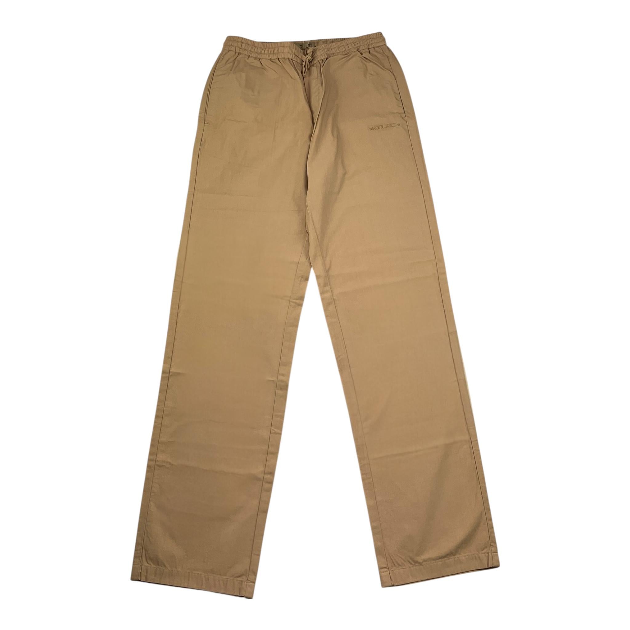 Woolrich Pantalone Tinta Unita con Elastico In Vita per Bambino CFWKTR0127 BEIGE WOOLRICH 